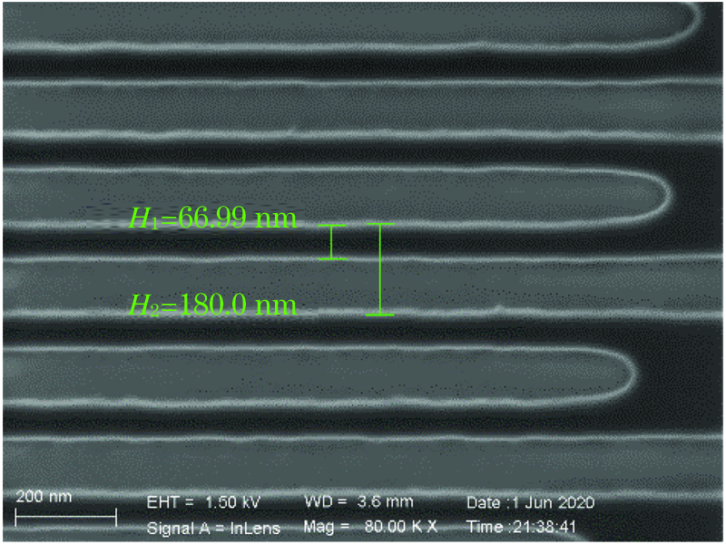 SEM image of nanowire structure