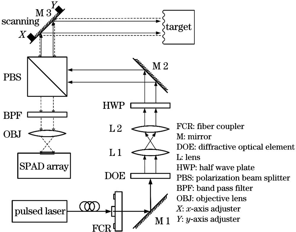 Schematic of common path array scanning imaging