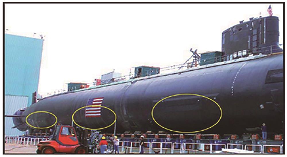 Physical image of the Virginia-Class Nuclear submarine[7,67]