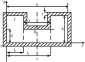 Schematic diagram of the cross section of the single ridge waveguide