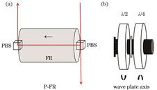 Schematic diagram of new P-FR. (a) P-FR; (b) wave plate axis