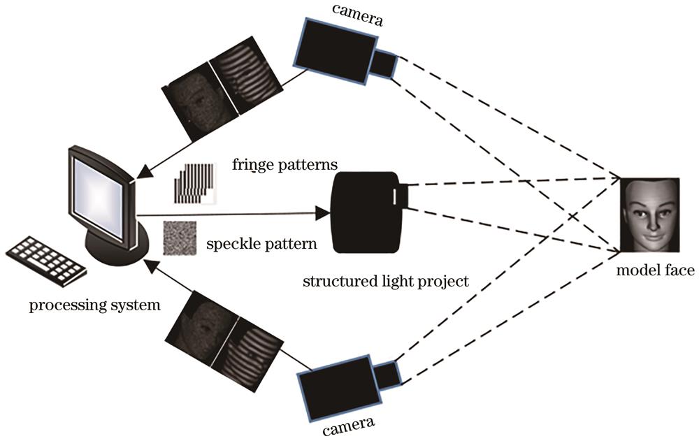 Three-dimensional reconstruction platform based on speckle stripe structured light stereo matching