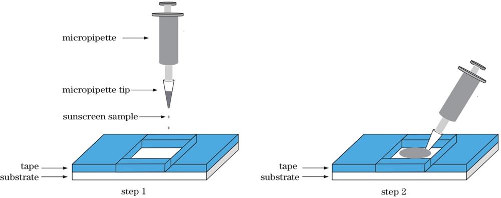 Sunscreen film sample preparation diagram