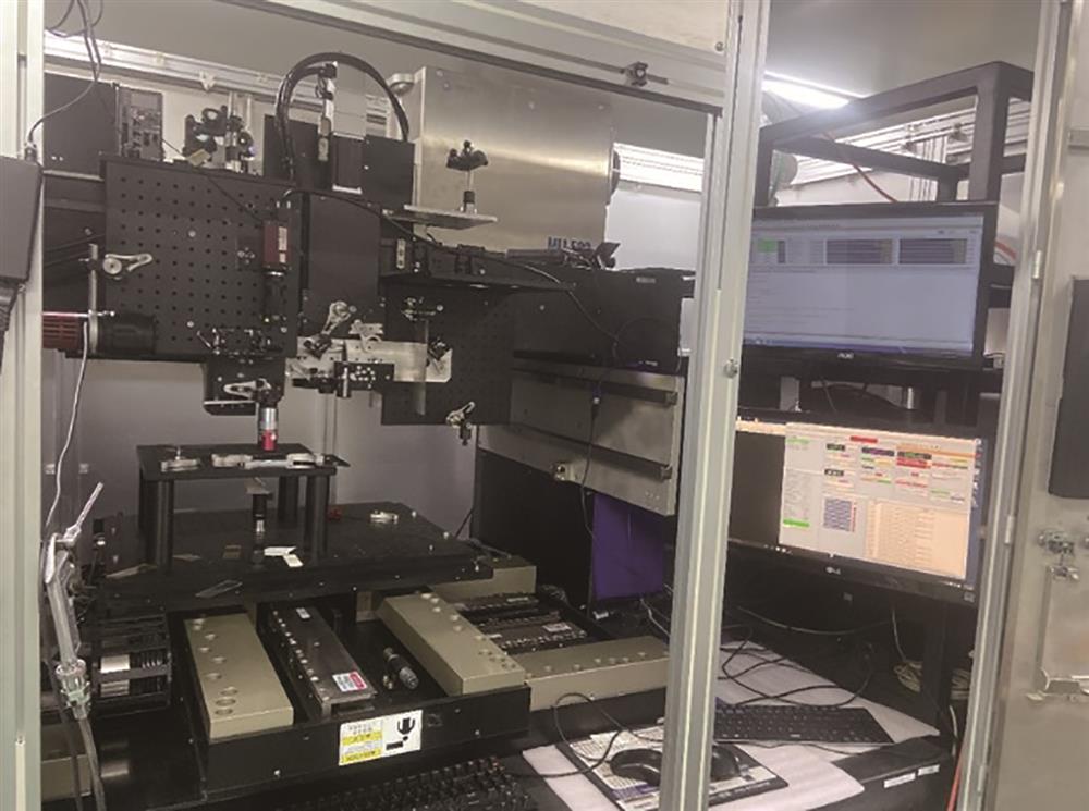 Photograph of the femtosecond laser processing system