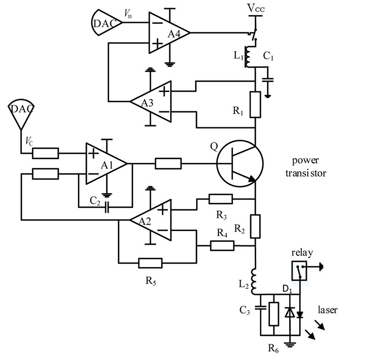 Schematic diagram of driving current circuit