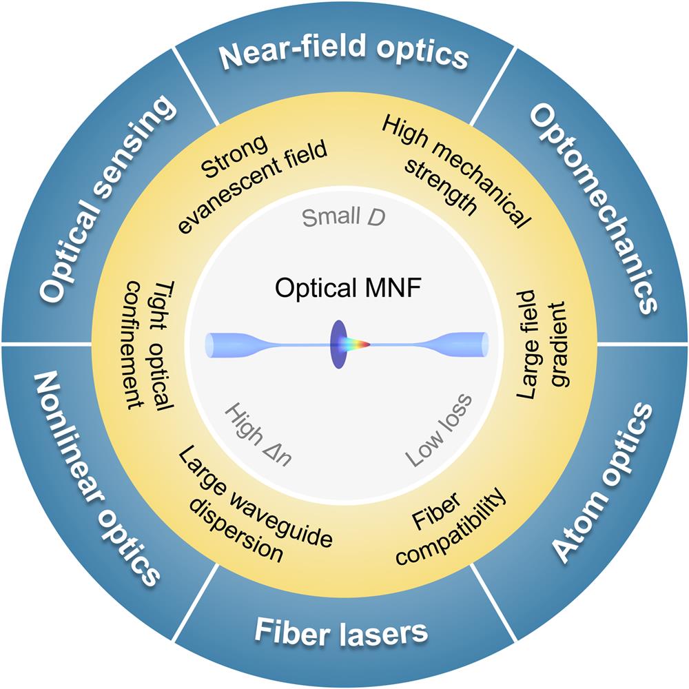 Overall description of optical MNFs in terms of characteristics and applications.