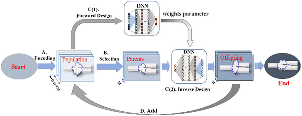 Workflow of the GDNN algorithm developed in this paper.