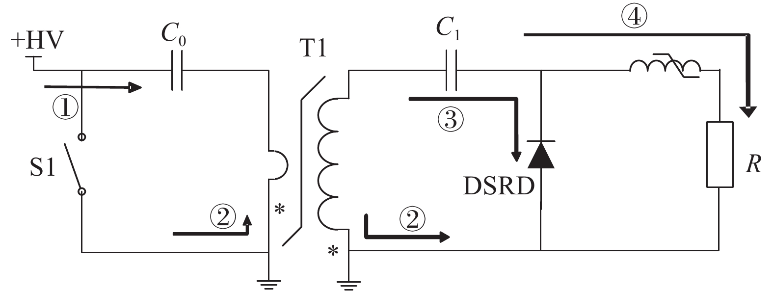 Simplified scheme of the pulse generator