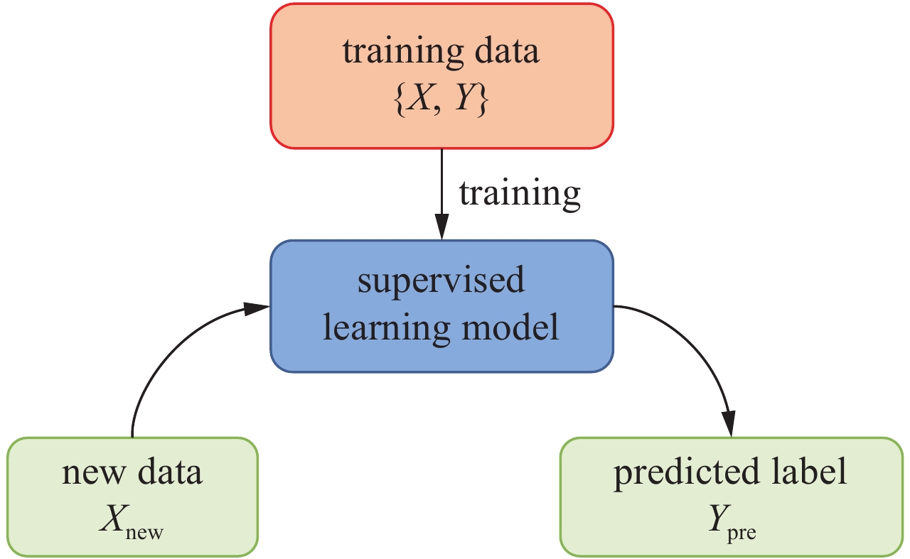 Schematic diagram of supervised learning