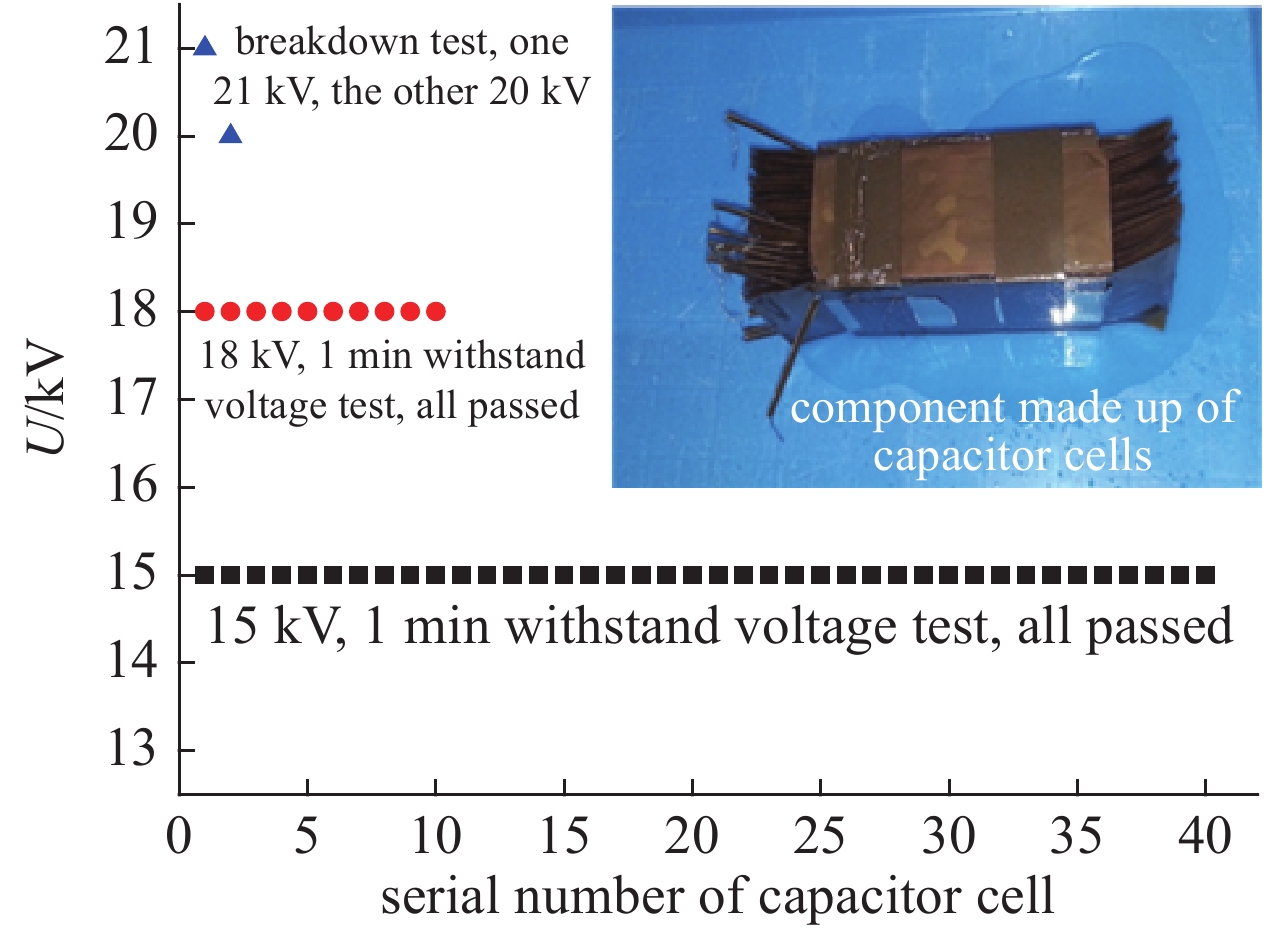 DC withstand test results of capacitor elements