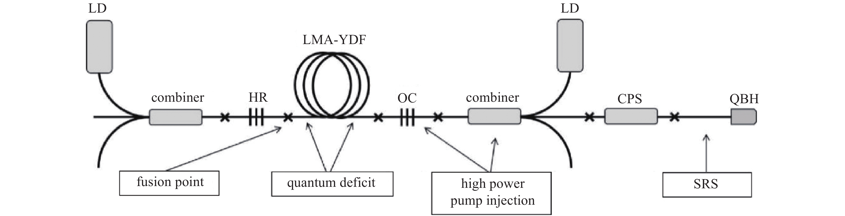 Thermal effects in fiber laser oscillator