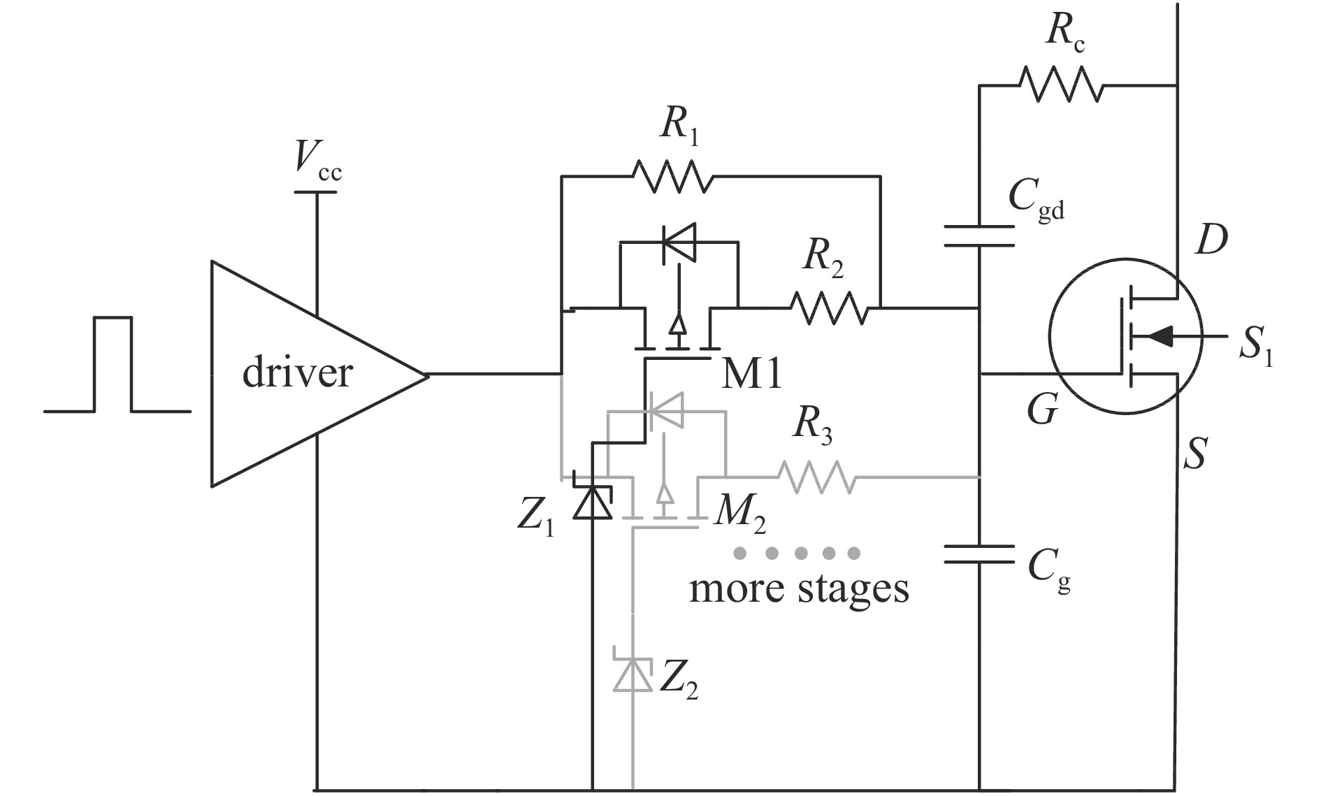 Proposed driver circuit to adjust pulse edge