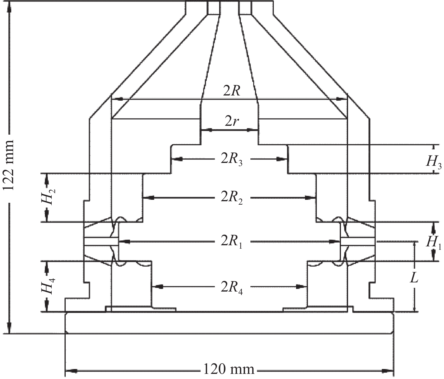 Structural parameters of power divider