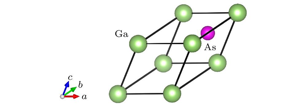 GaAs compound with zinc blende structure.