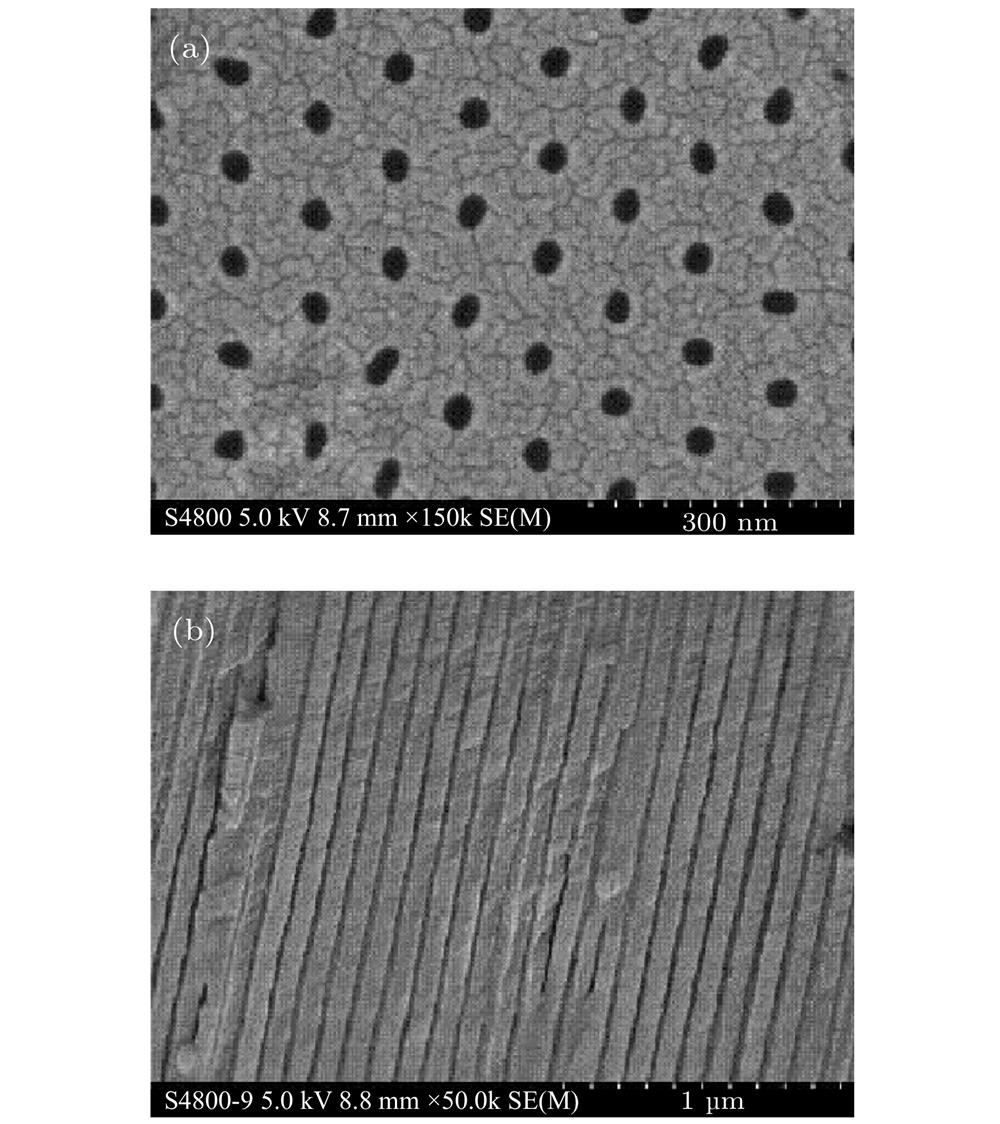 Scanning electron microscope images of Al2O3 nanocapillaries.