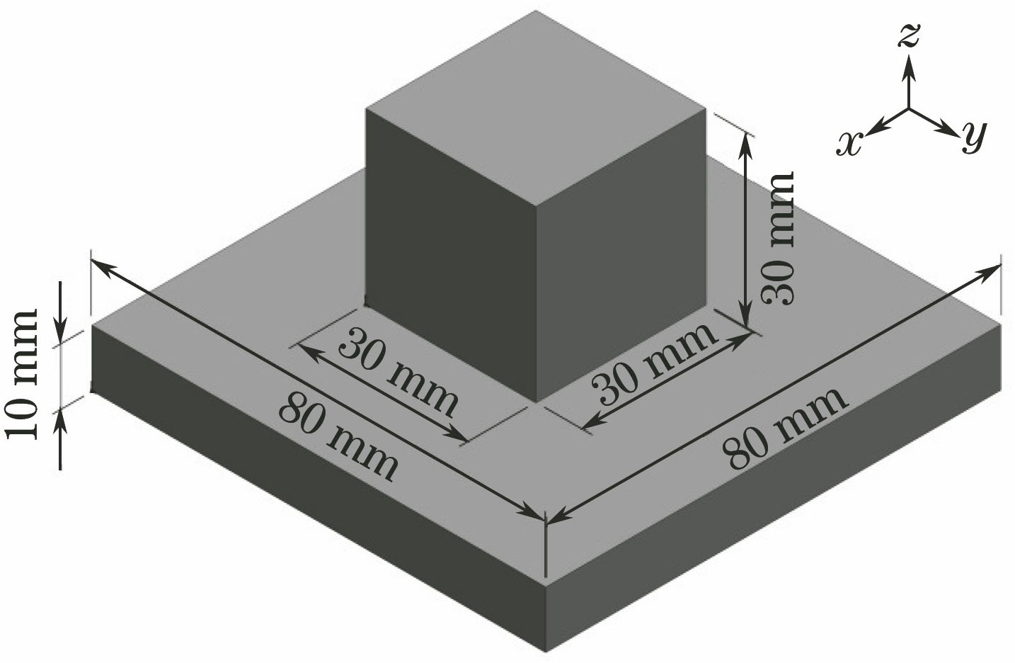 Model for laser melting deposition of pure titanium component