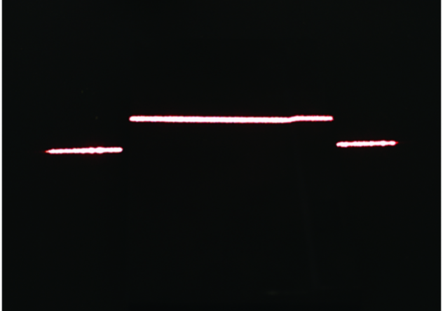 Laser stripe of linear structured light