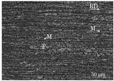 Microstructure of DP980 steel