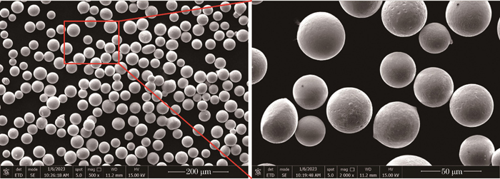 SEM images of SAC305 powder
