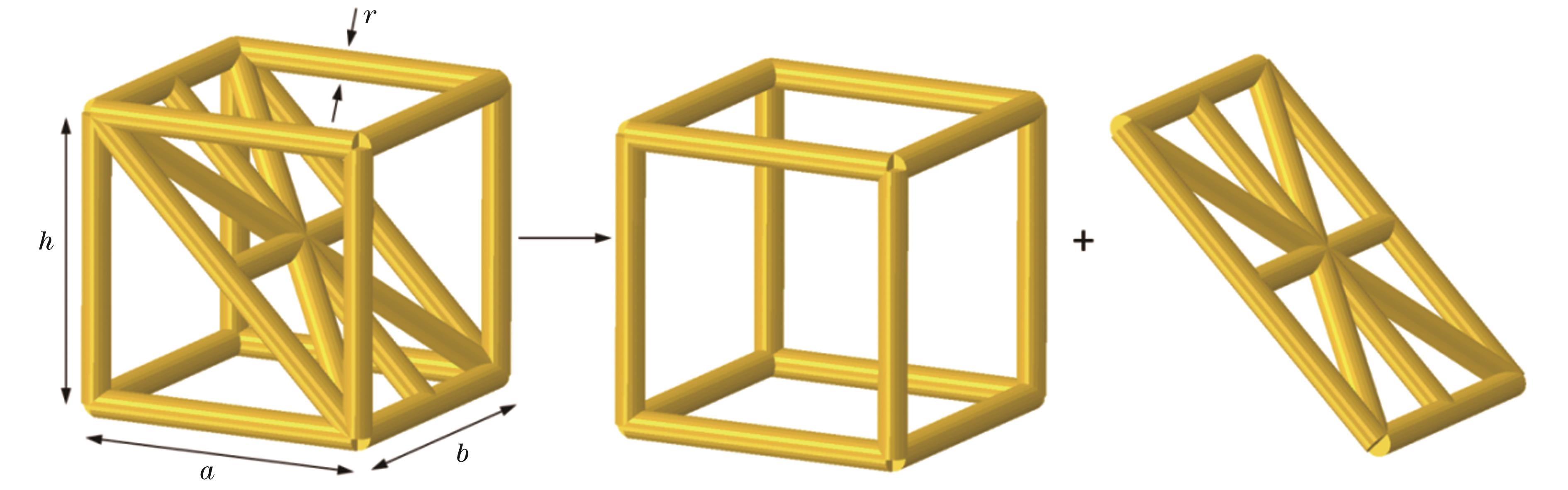 Modeling of a unit-cell of metamaterial