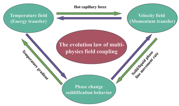 Multi-physics field coupling of temperature, flow and phase transition fields for laser surface heat treatment[10]