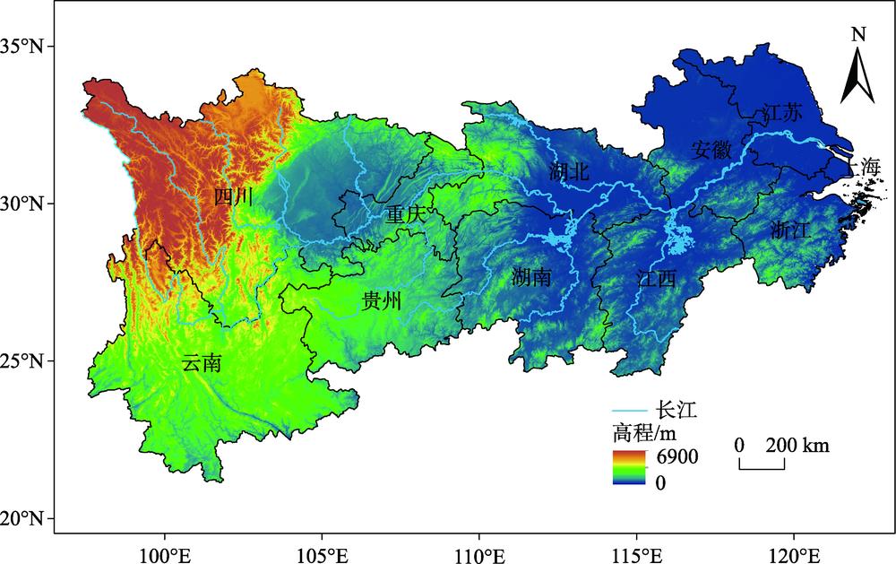 The location of the Yangtze River Economic Belt