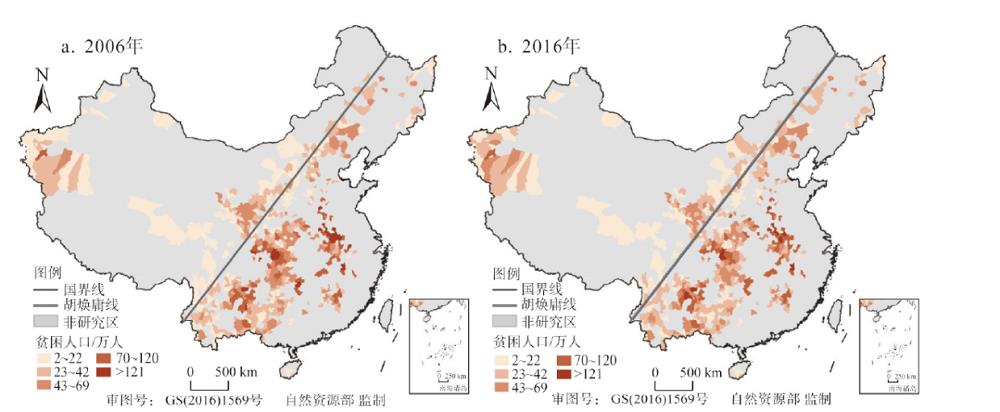Spatio-temporal distribution characteristics of China's poor population