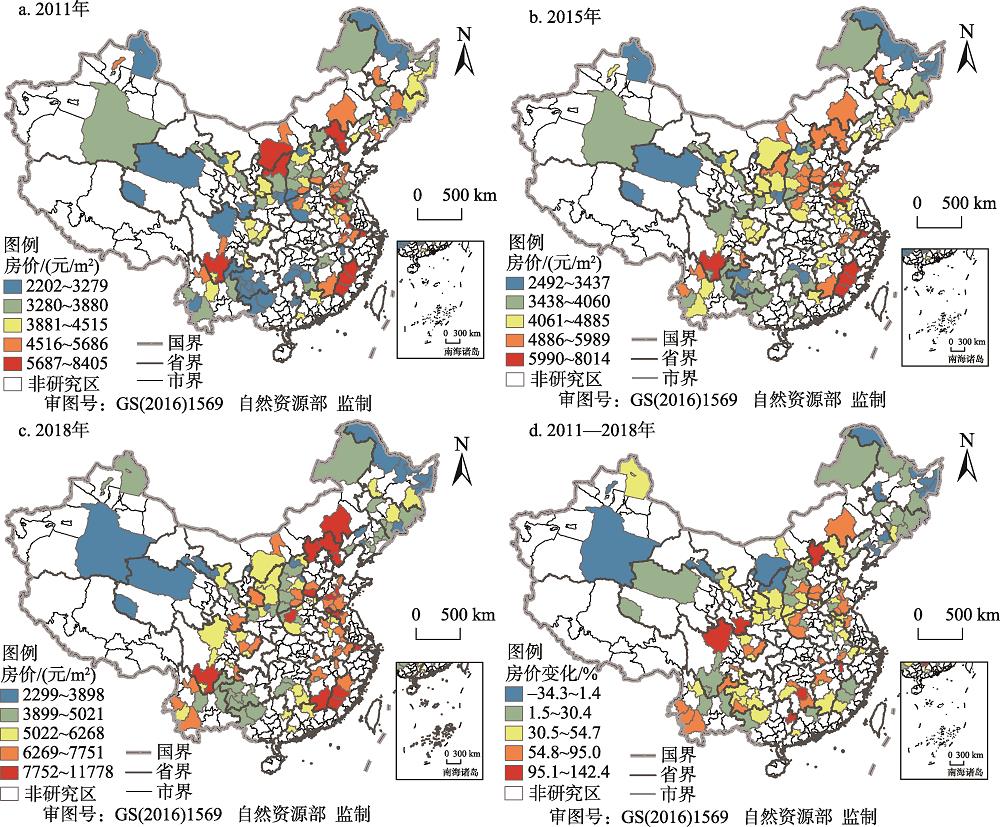 Spatial patterns of resource-based cities’ housing prices in China during 2011-2018