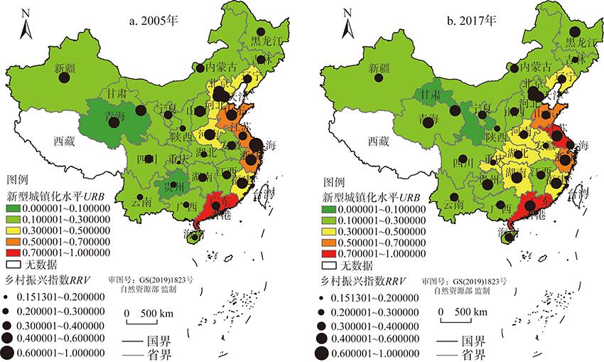 Spatial evolution pattern of rural revitalization and new urbanization