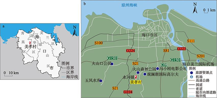 Location of Meixiao village
