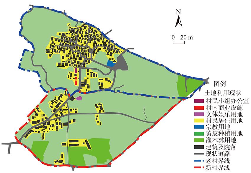 Land use status of Meixiao village