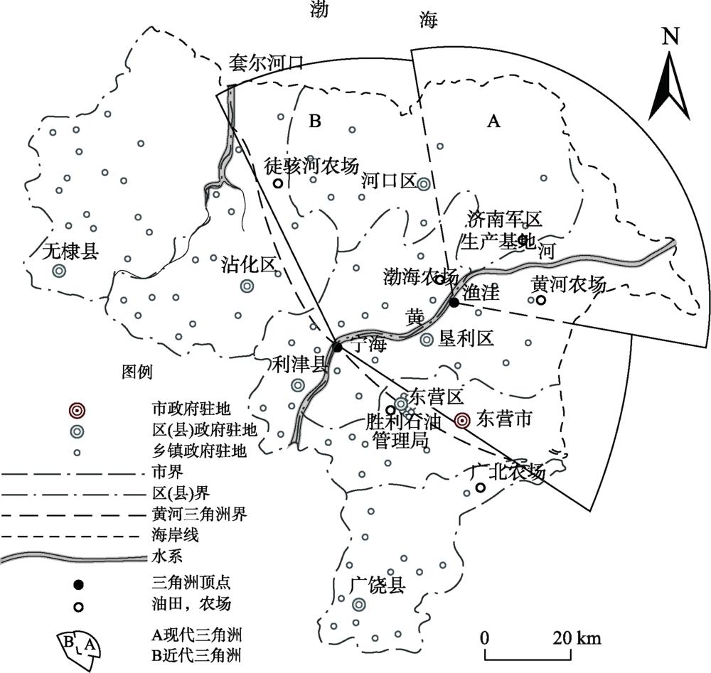 黄河三角洲区概图Figure 1